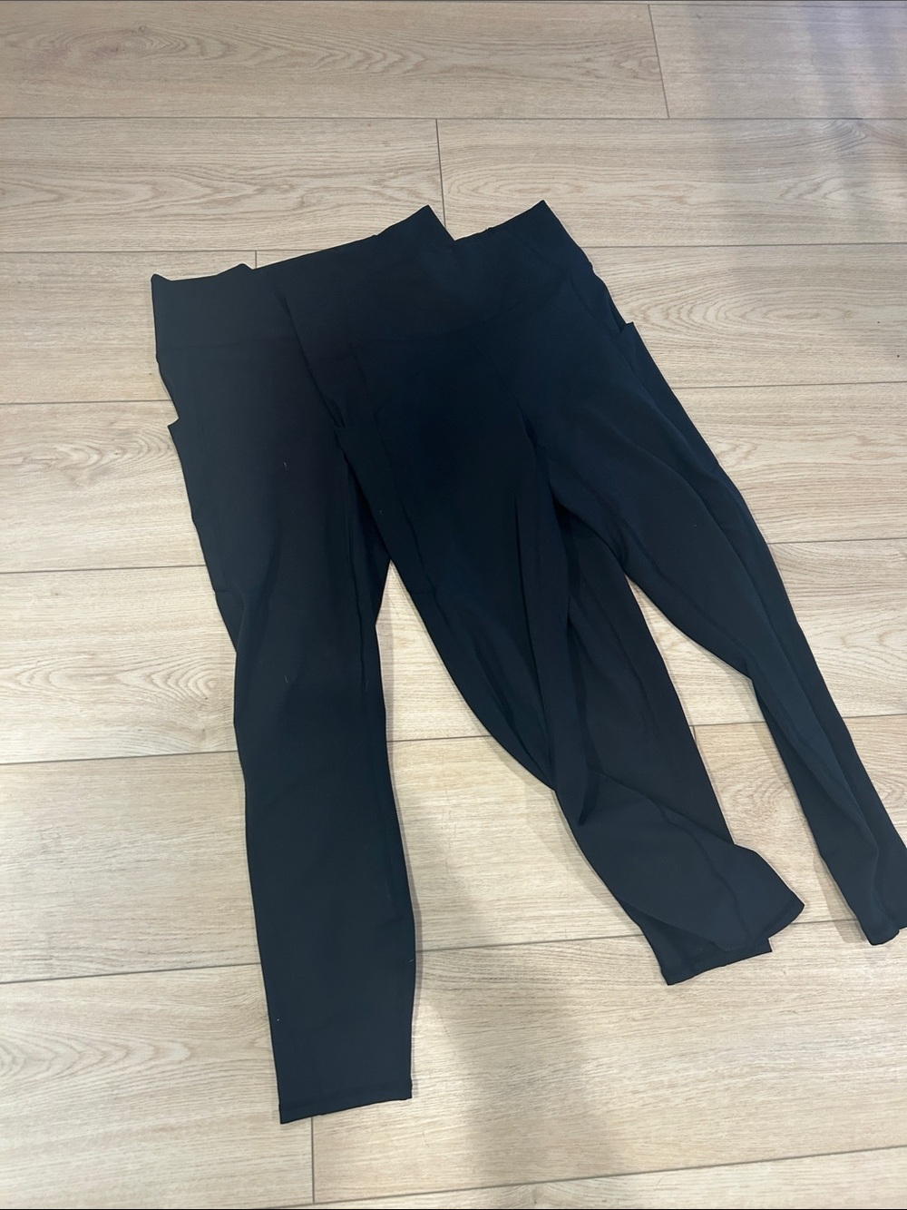 Fabletics Black High-Waist Leggings (Pair)